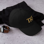 Off-Duty Dad Hat, black cap with Table 83 logo